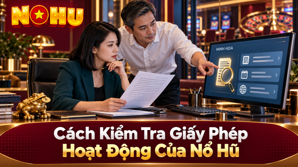 Cách kiểm tra giấy phép hoạt động của Nổ Hũ